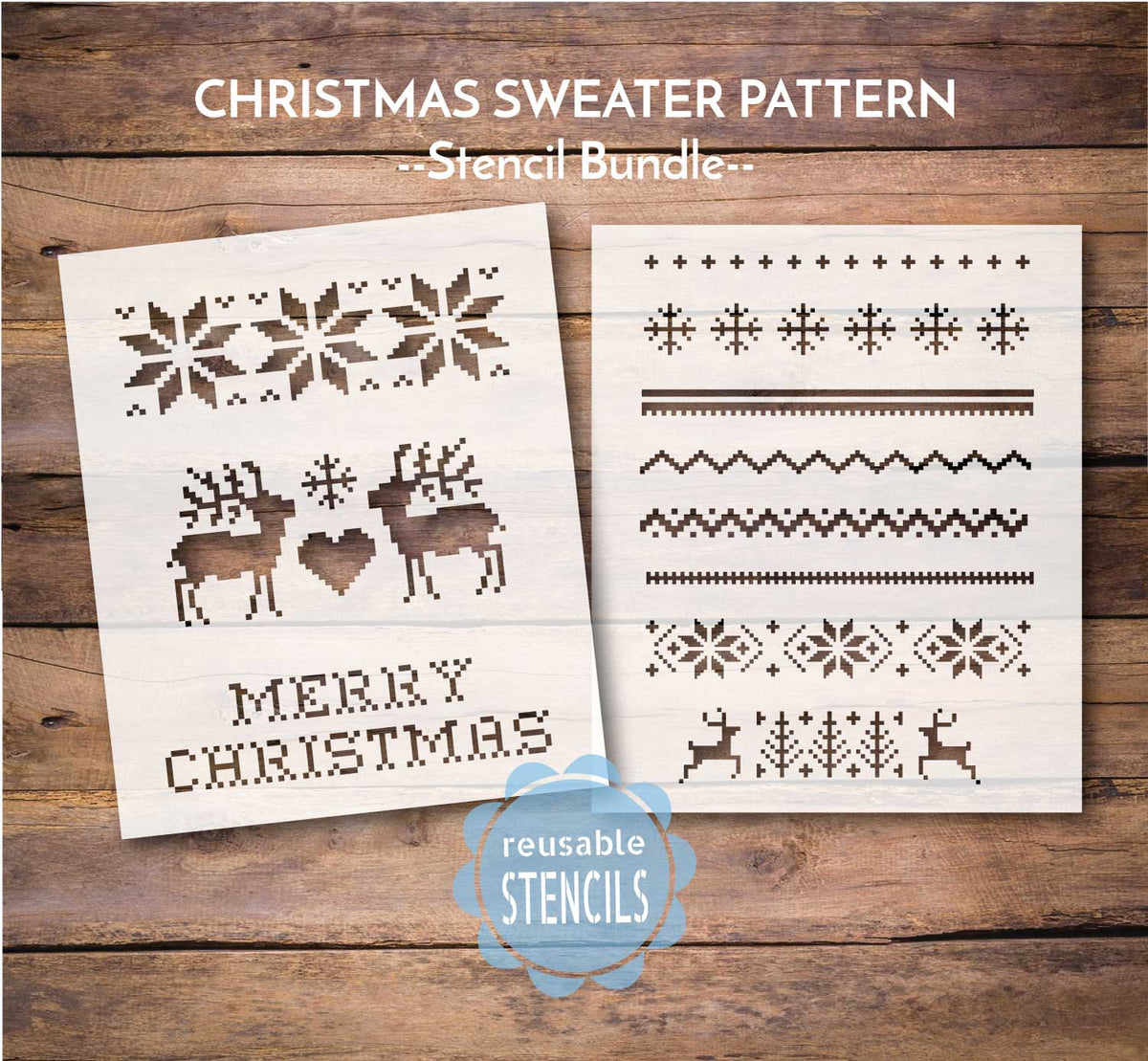 Christmas Stencil Bundle