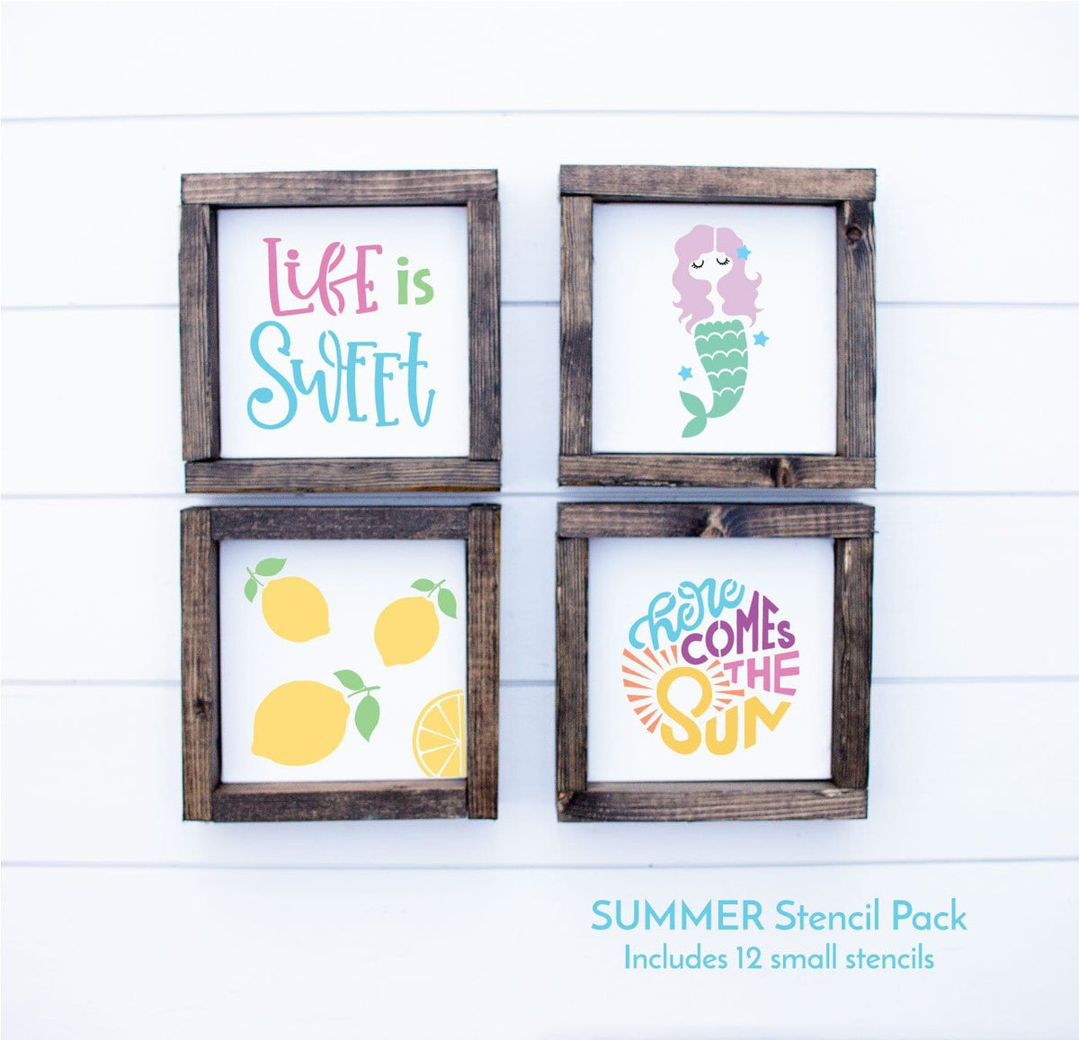 SUMMER Sample Pack #1 / 12 pc stencil bundle