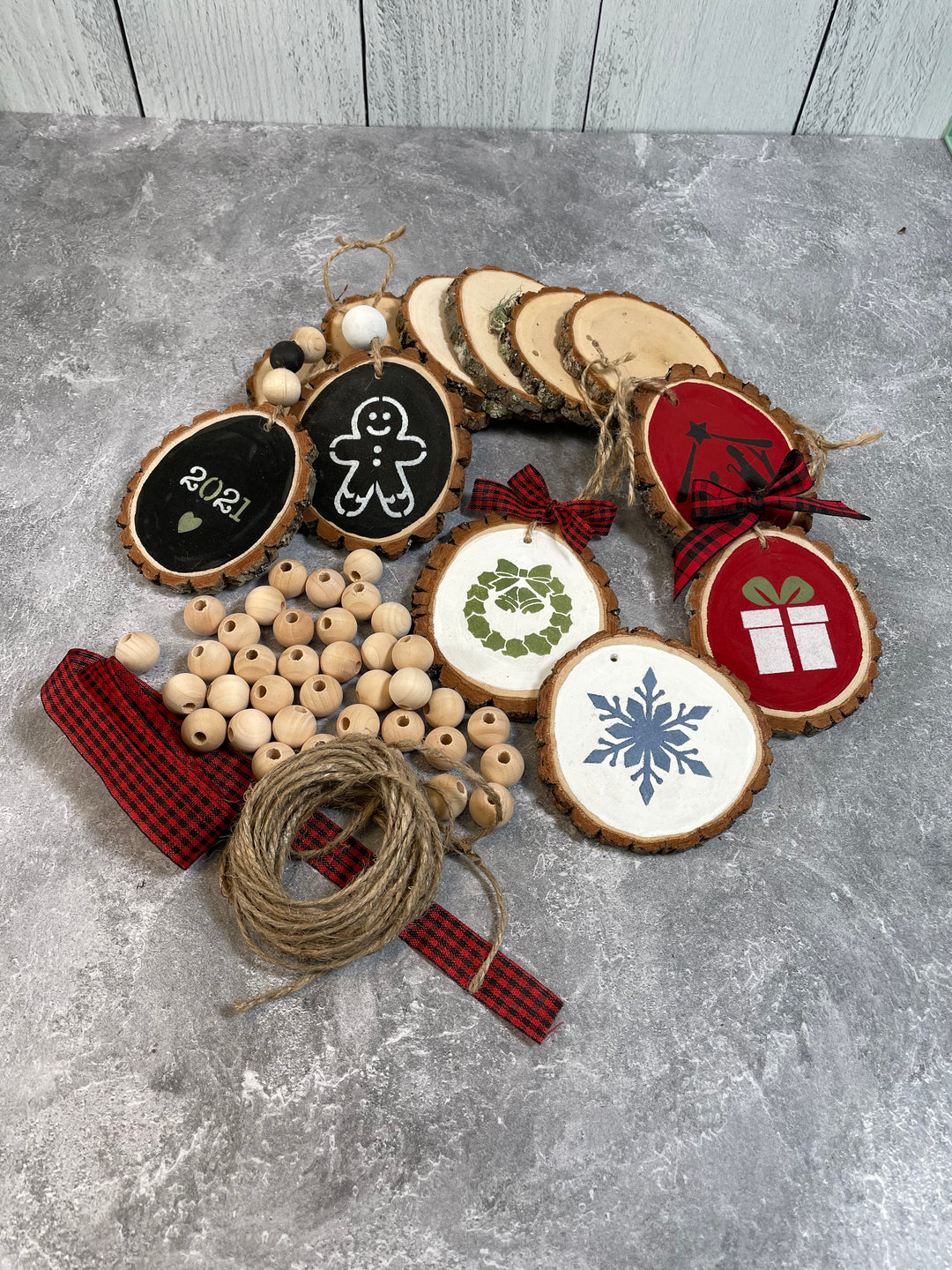 Wood ornament kits