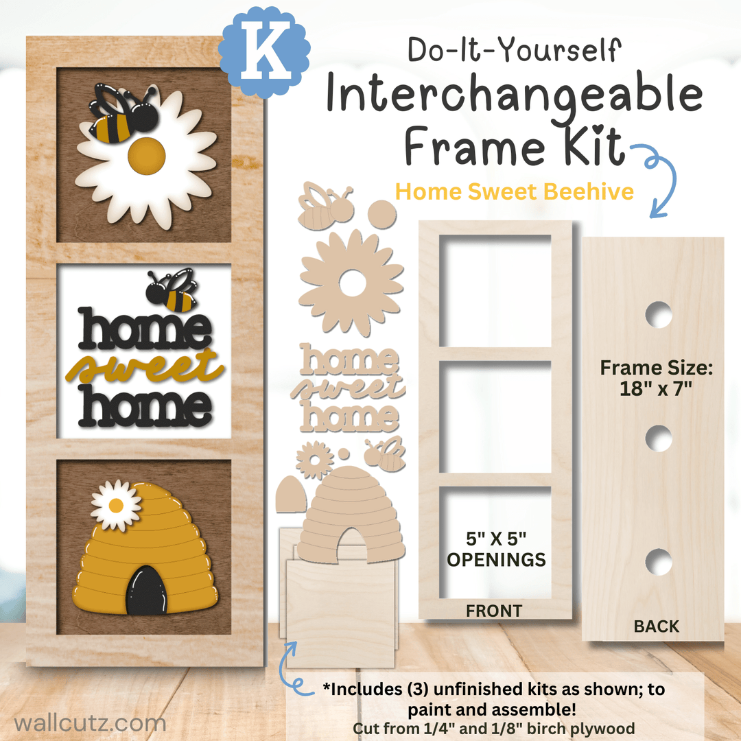 Interchangeable 5" x 5" Kits / Home Sweet Home Beehive