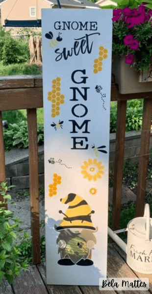 WallCutz  Bee Keeper Honey Gnome Porch Stencil Stencil