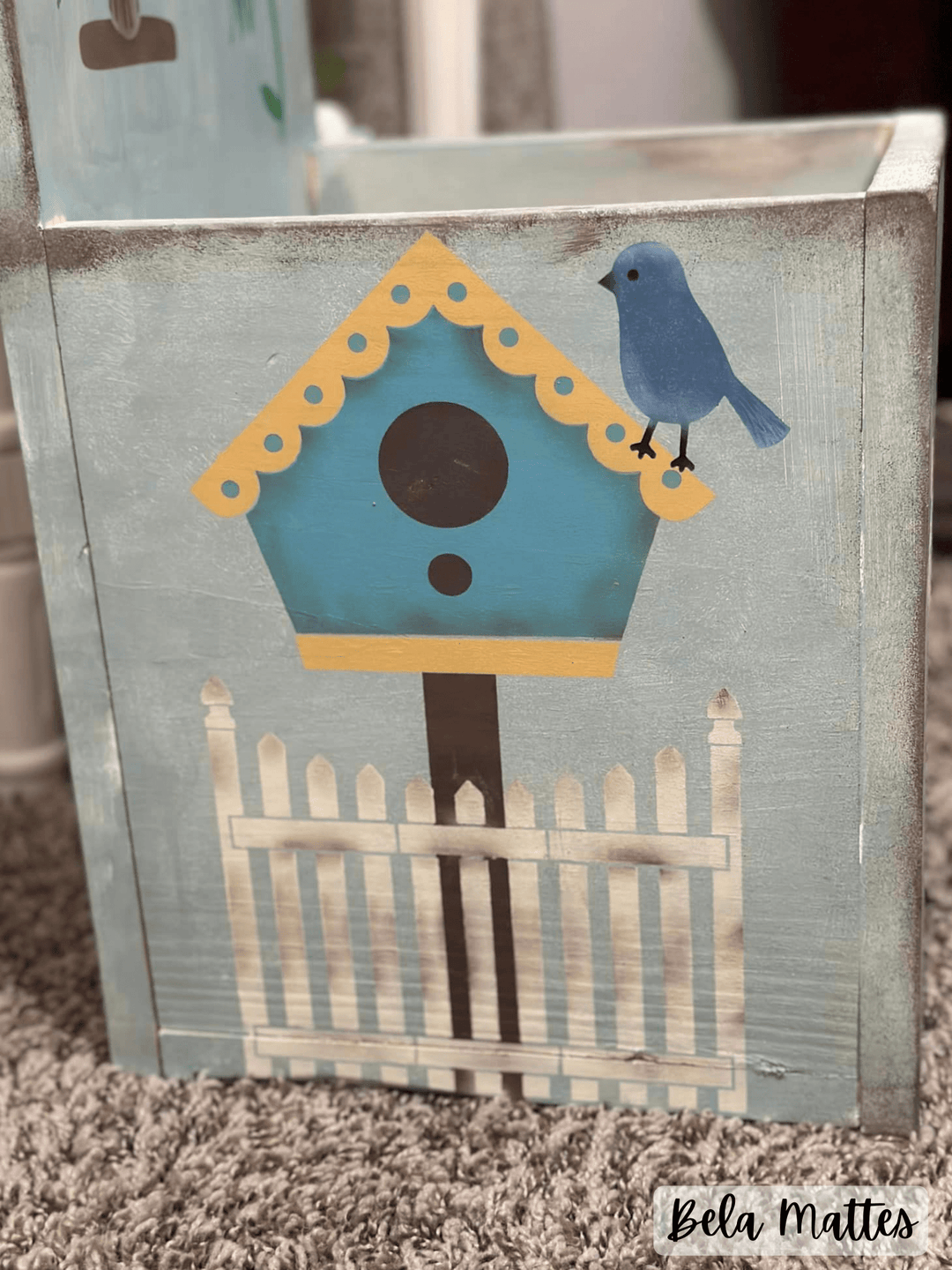 WallCutz  Birdhouse Pole Home Tweet Home / Porch Stencil Stencil