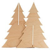 WallCutz  Christmas Tree Cut-outs / 2pc Tree Blank Wood Kit