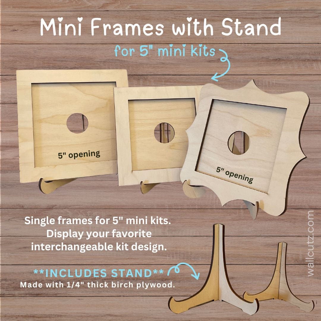 WallCutz  Frame Kit for Mini Kits Wood Kit