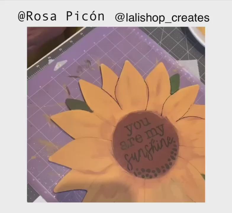 Wooden Sunflower Cut-Out