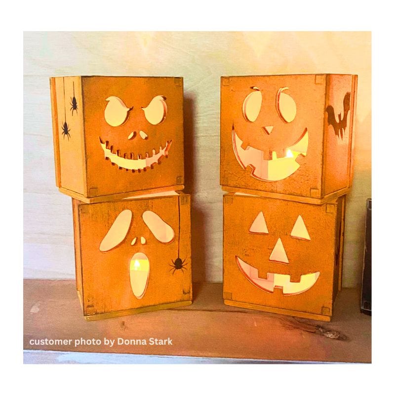 WallCutz  Pumpkin Box Lanterns / WOOD KIT Wood Kit