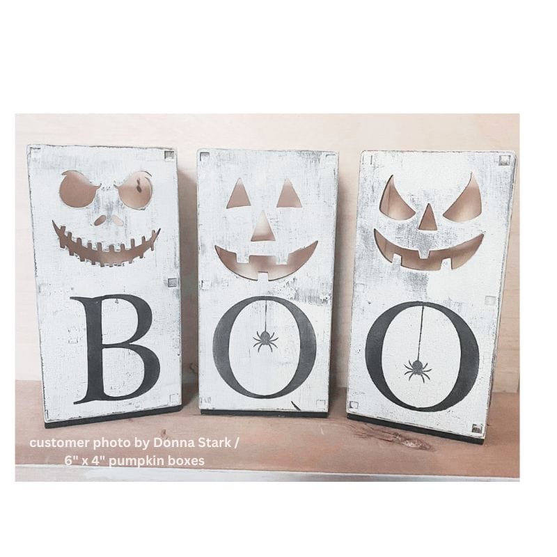 WallCutz  Pumpkin Box Lanterns / WOOD KIT Wood Kit