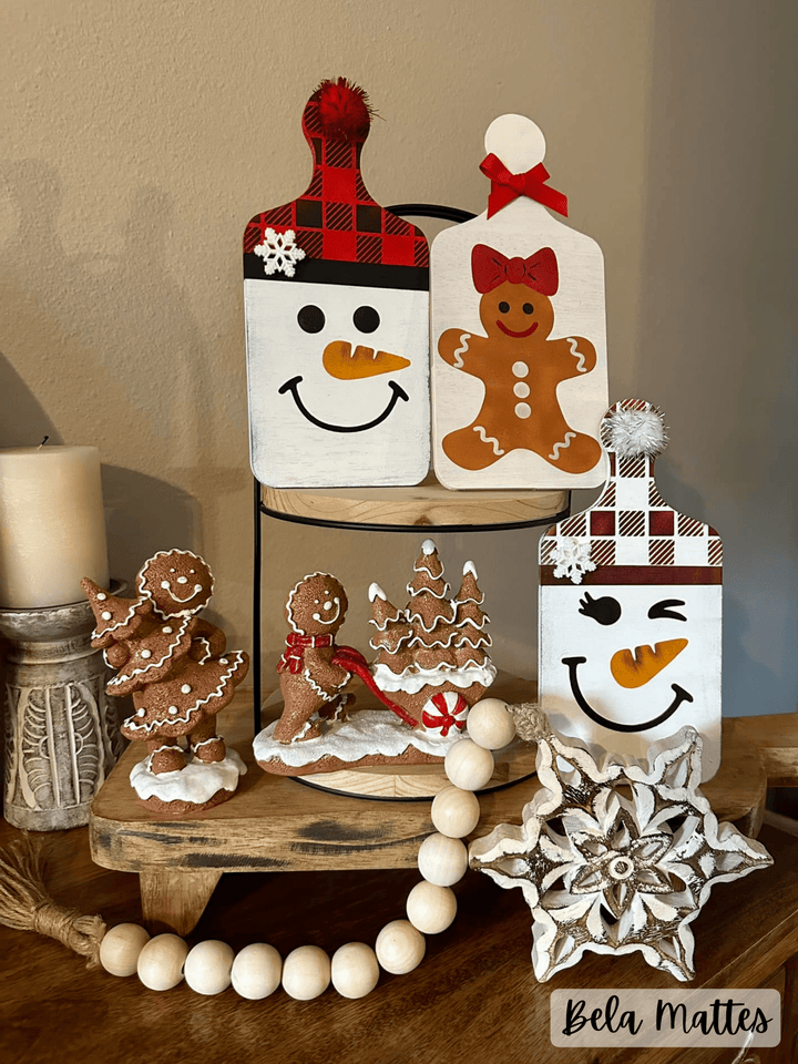 WallCutz  Snowman Faces / 6pc Stencil Pack Stencil