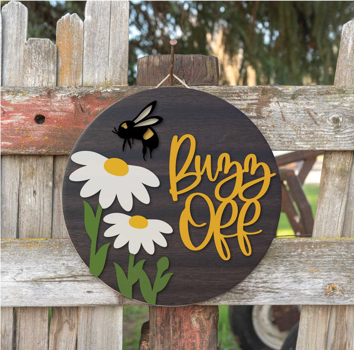 WallCutz  WOOD KIT / Buzz Off Daisies Wood Kit