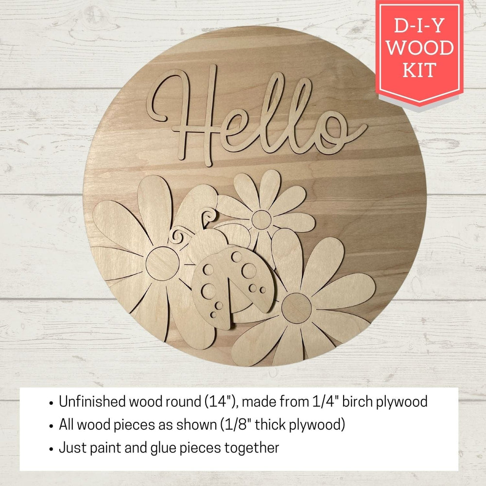 WallCutz  WOOD KIT / Hello Ladybug Wood Kit