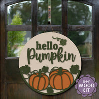 WallCutz  WOOD KIT / Hello Pumpkin Patch Wood Kit
