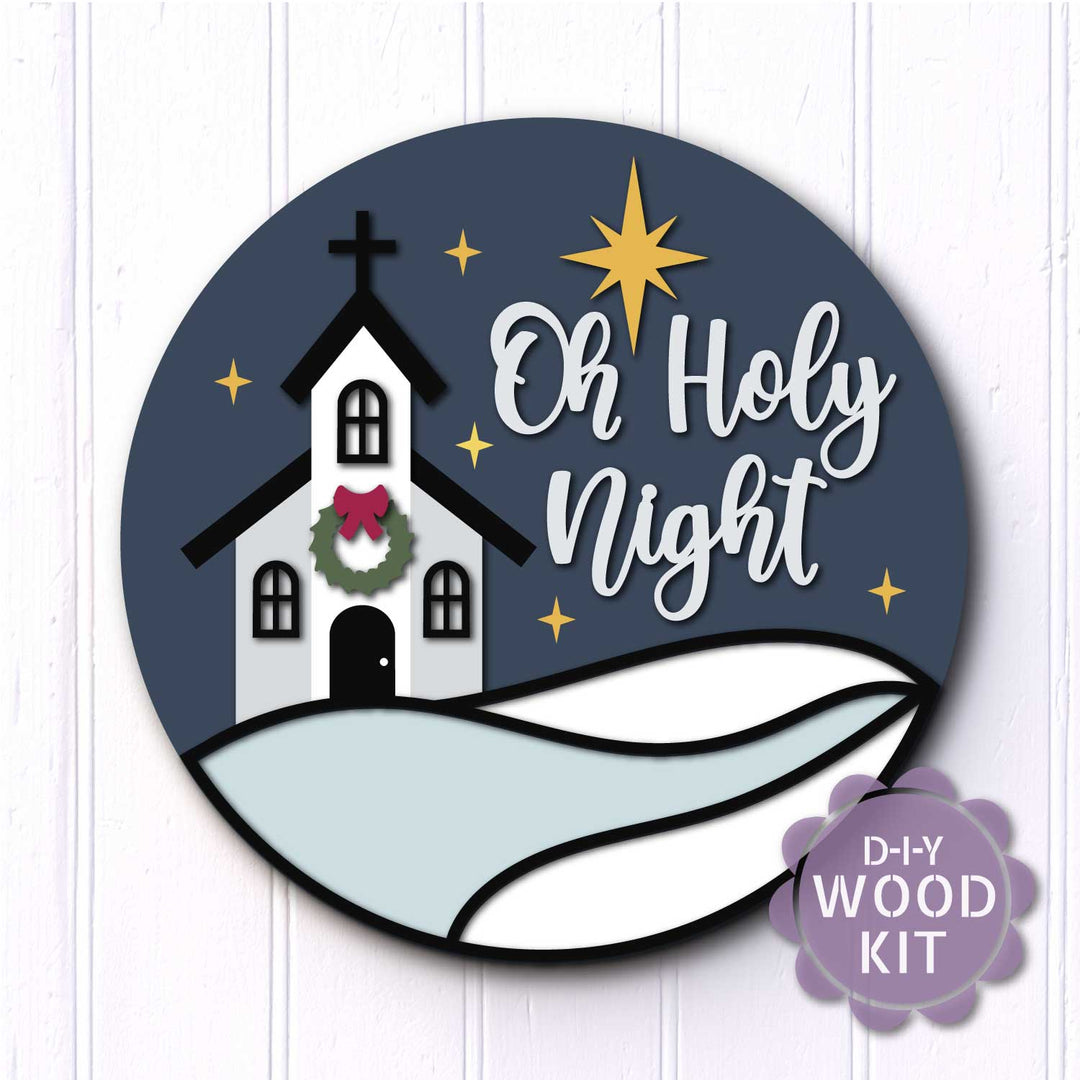 WallCutz  WOOD KIT / Oh Holy Night Chapel Wood Kit