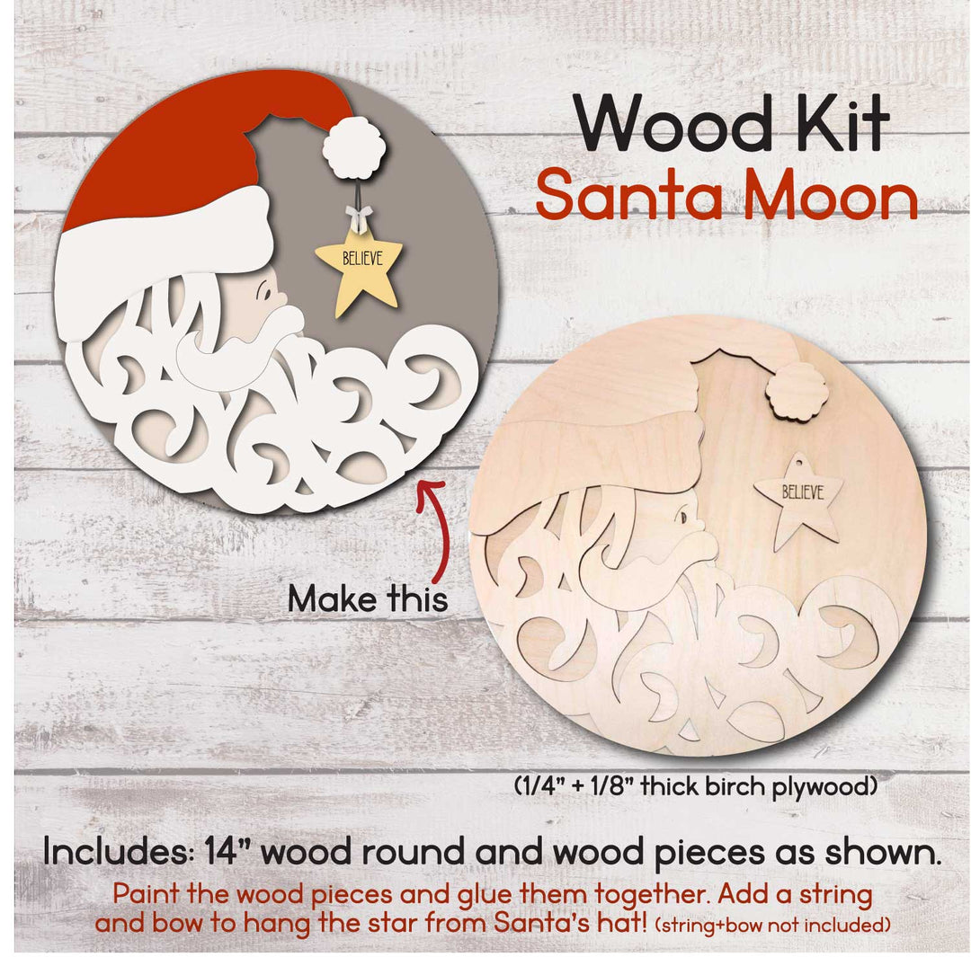 WallCutz  WOOD KIT / Old Santa Moon Wood Kit