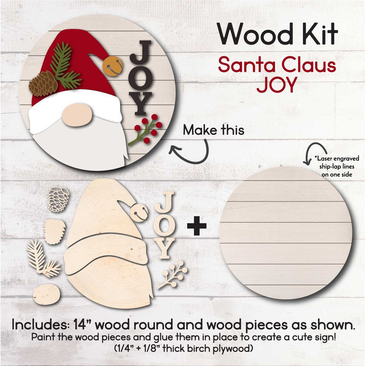 WallCutz  WOOD KIT / Santa JOY Wood Kit