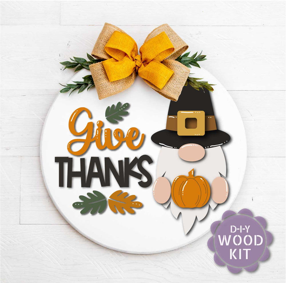 WallCutz  WOOD KIT / Thanksgiving Gnome Wood Kit