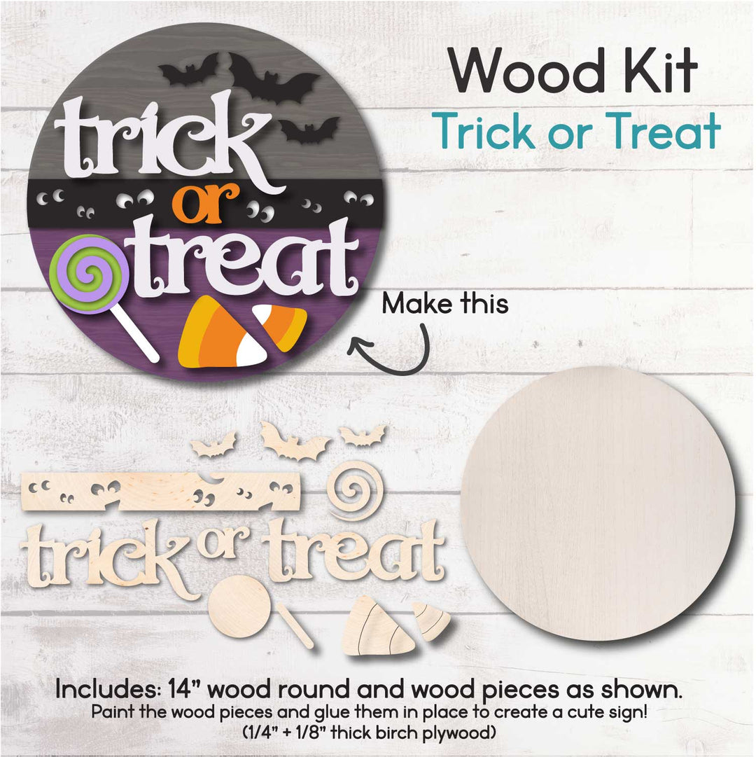 WallCutz  WOOD KIT / Trick or Treat Wood Kit