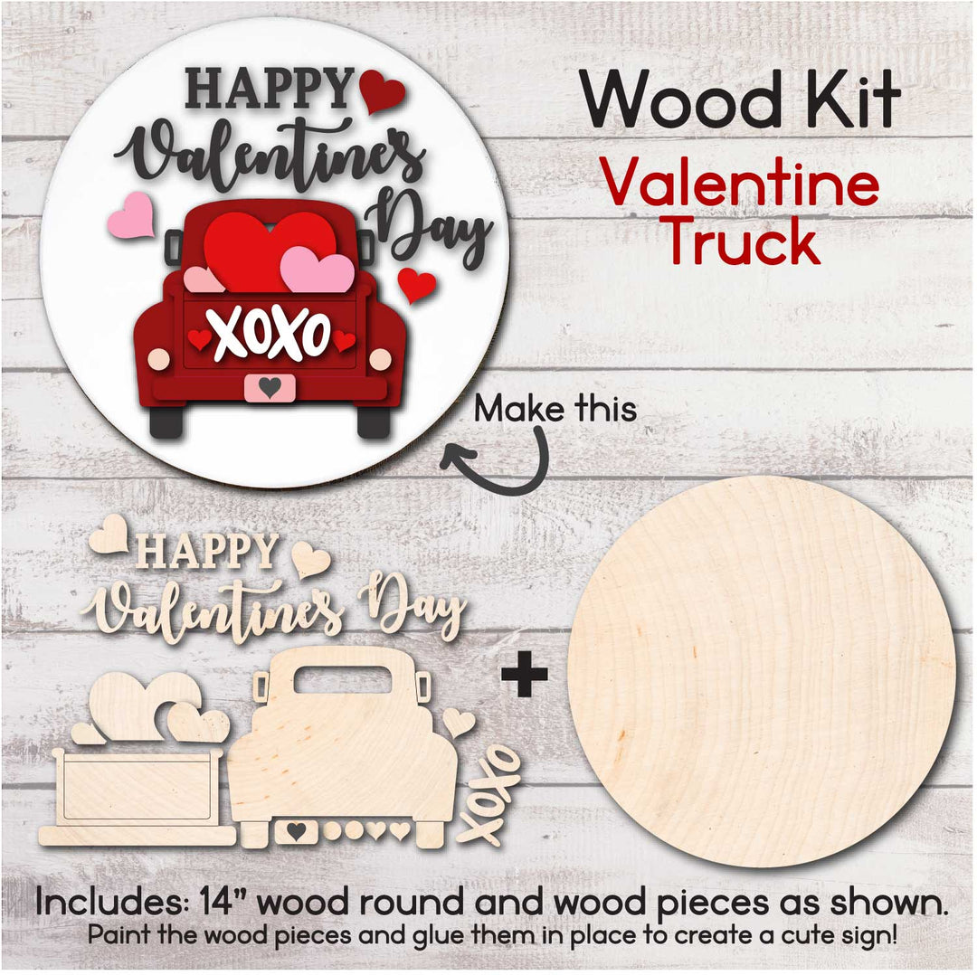 WallCutz  WOOD KIT / Valentine Truck Wood Kit