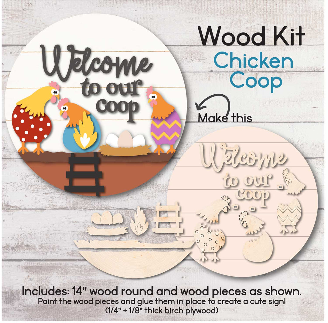 WallCutz  WOOD KIT / Welcome Chicken Coop Wood Kit