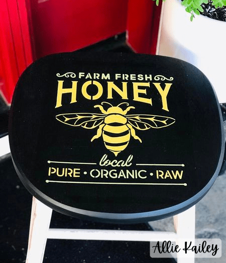 WallCutz  Farm Fresh Honey Bee stencil Stencil