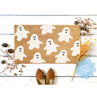 WallCutz  Ghost Pattern / Door Mat Stencil Stencil