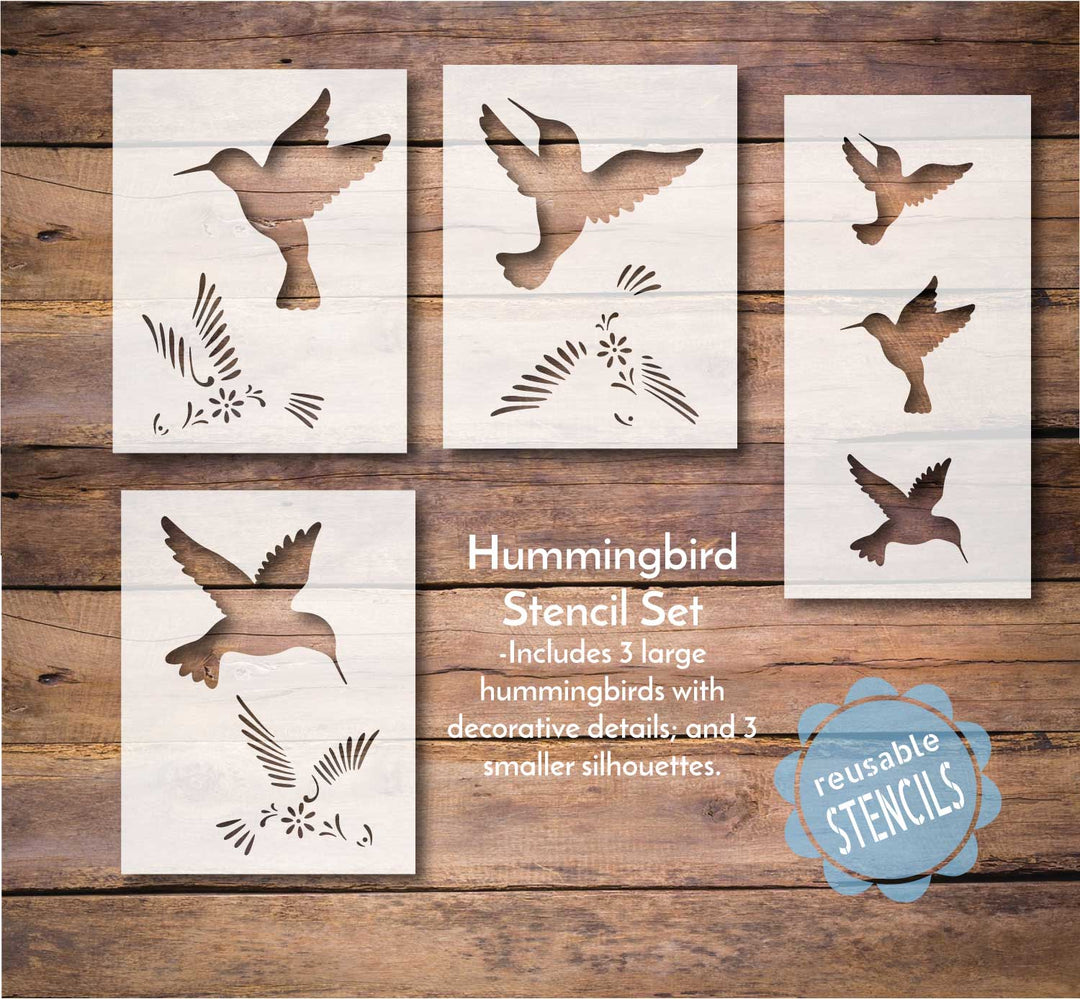 WallCutz  Hummingbird / Stencil Pack Stencil