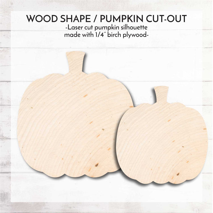 WallCutz  Pumpkin Shape / Wood Cut-Out Wood Kit