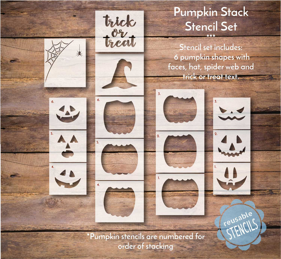 WallCutz  Pumpkin Stack / Halloween Stencil Stencil