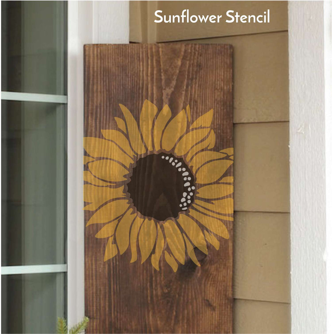 WallCutz  Sunflower / Reusable Stencil Stencil