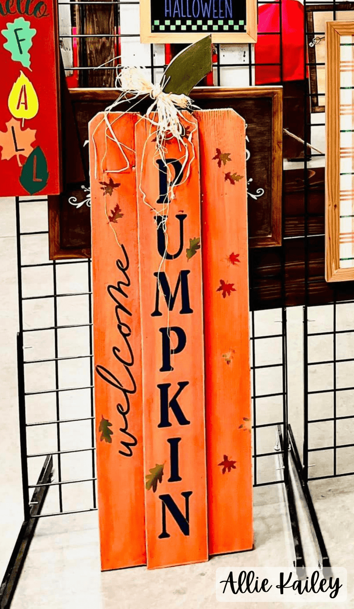 WallCutz  Welcome Pumpkin / Fall Porch Stencil Stencil