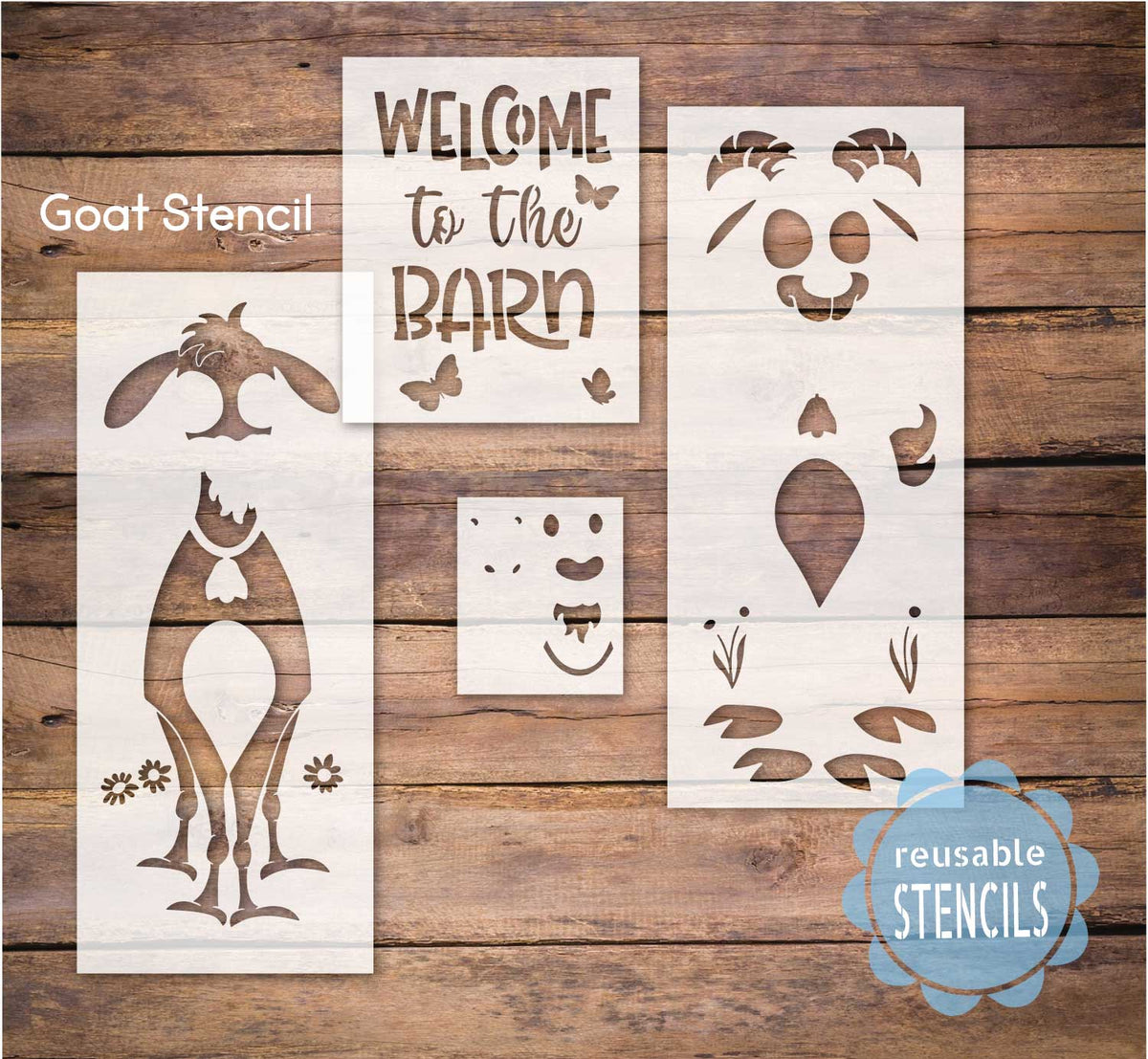 Welcome to the Barn / Goat Stencil| WallCutz Crafts