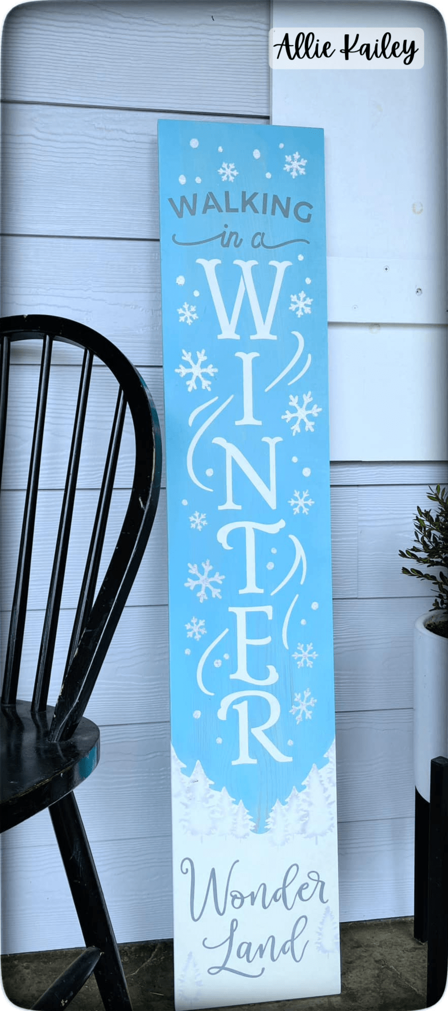 WallCutz  Winter Wonderland / Porch Leaner stencil Stencil