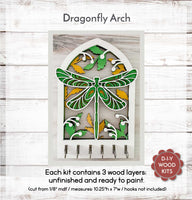 WallCutz  Arch Key Hanger or Decor / Layered Wood Kit Wood Kit