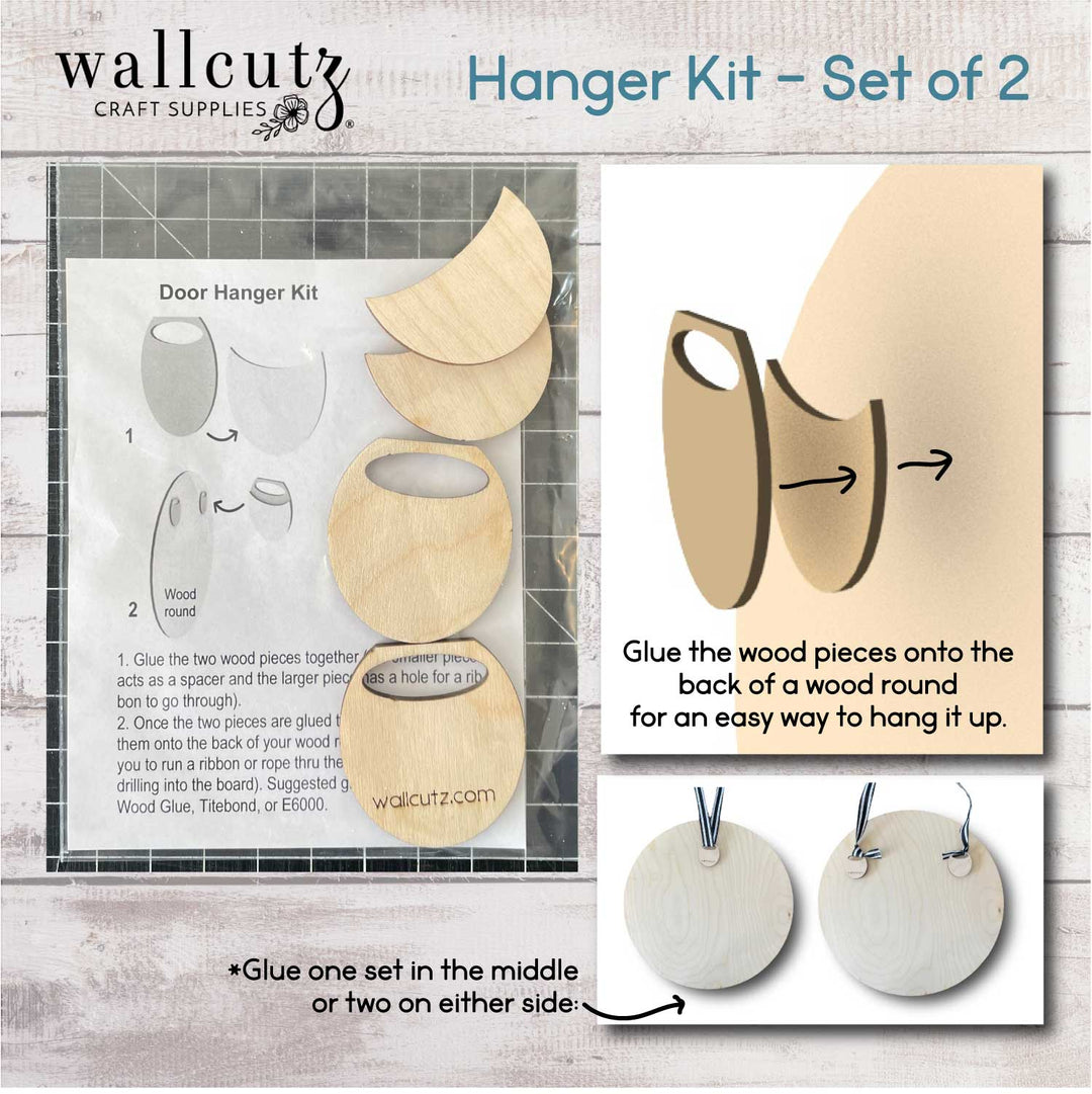 WallCutz  Door Hanger Kit / Set of 2 Supplies