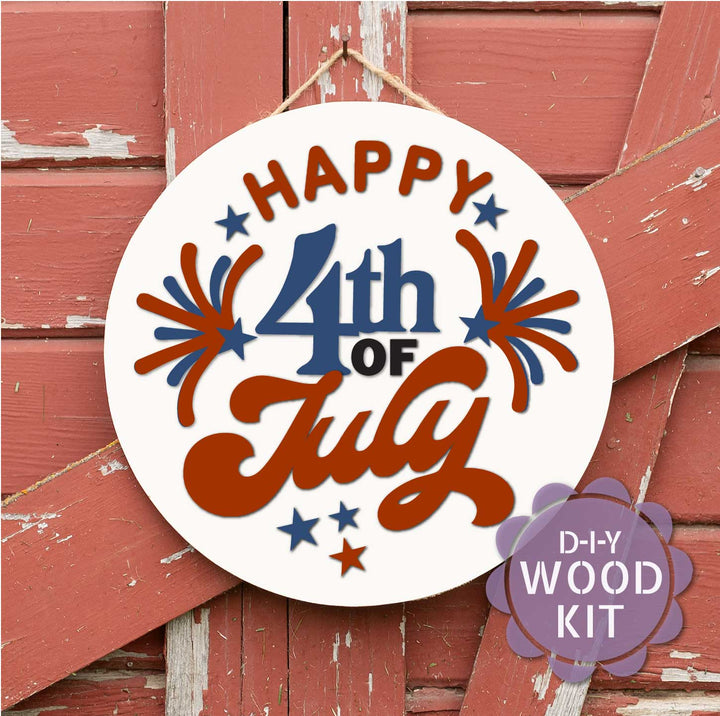 WallCutz  WOOD KIT /Happy 4th of July Wood Kit