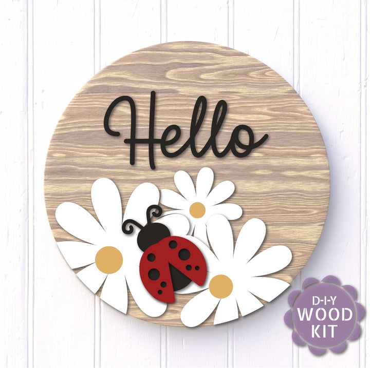 WallCutz  WOOD KIT / Hello Ladybug Wood Kit