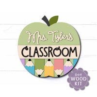 WallCutz  WOOD KIT /Teacher Name Door Sign Kit Wood Kit