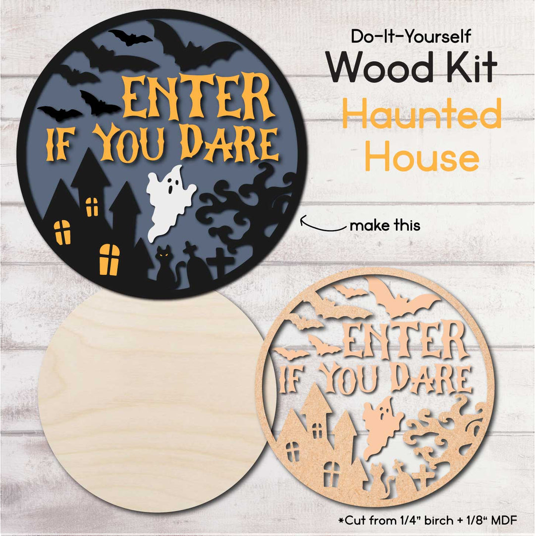 WallCutz  WOOD KIT / Enter If You Dare Wood Kit