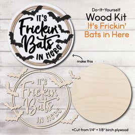 WallCutz  WOOD KIT / Frickin' Bats In Here Wood Kit