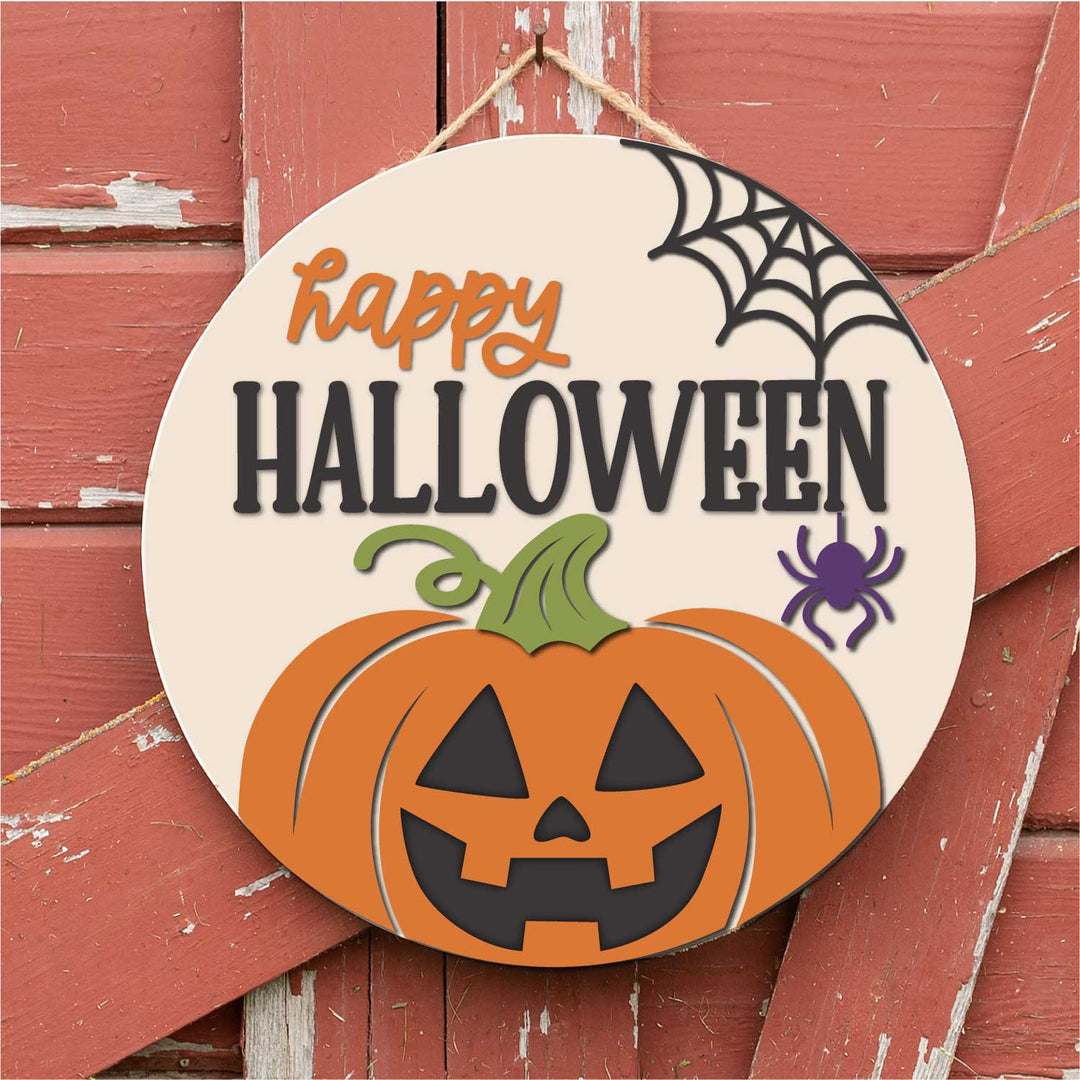 WallCutz  WOOD KIT / Happy Halloween Jack-O-Lantern Wood Kit