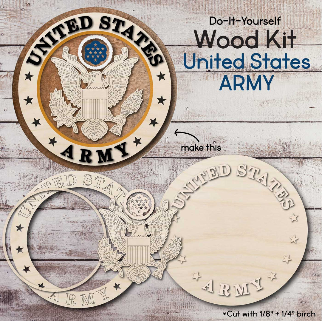 WallCutz  WOOD KIT / United States ARMY Wood Kit