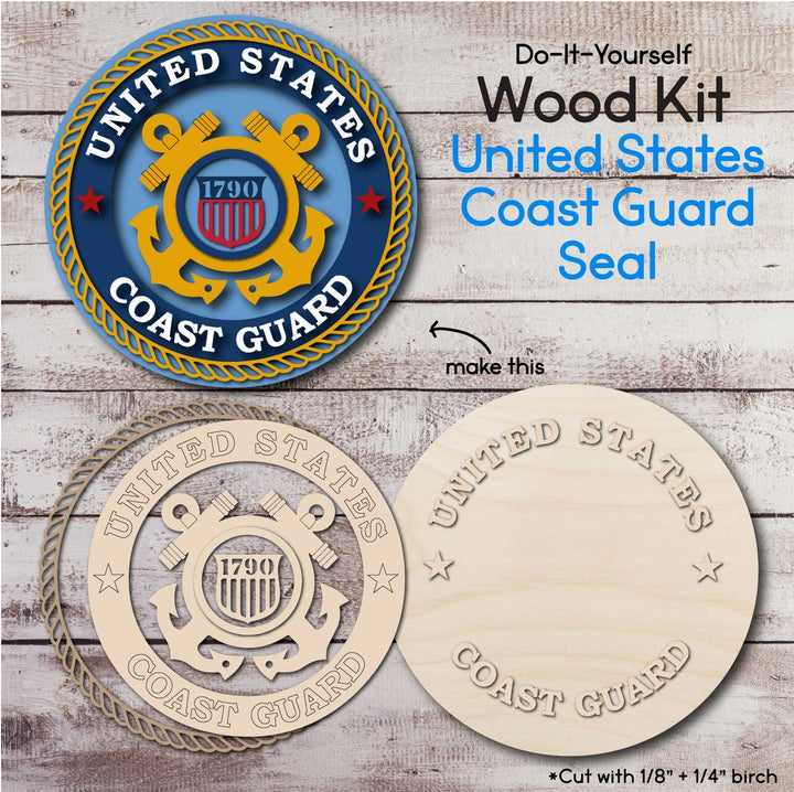 WallCutz  WOOD KIT / United States Coast Guard Wood Kit