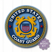 WallCutz  WOOD KIT / United States Coast Guard Wood Kit