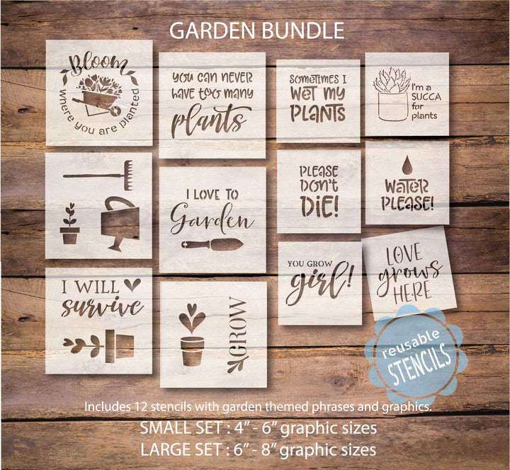 WallCutz  Garden Bundle Stencil