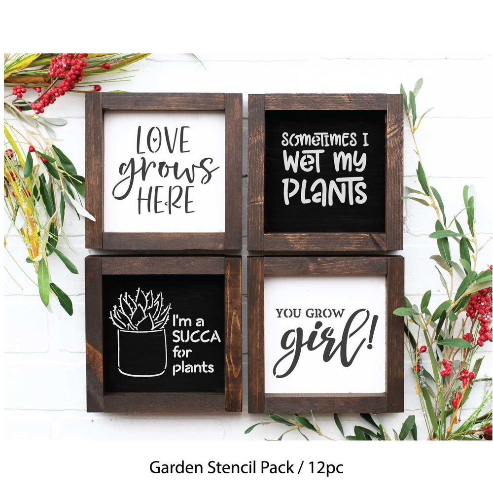 WallCutz  Garden Bundle Stencil