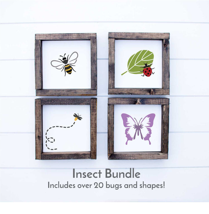 WallCutz  Bugs / Insect Stencil Bundle Stencil