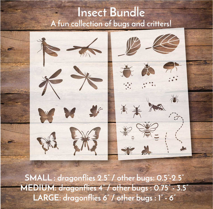 WallCutz  Bugs / Insect Stencil Bundle Stencil