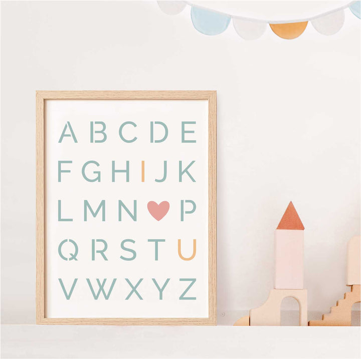 WallCutz  Alphabet - I Love You / Nursery Stencil Stencil