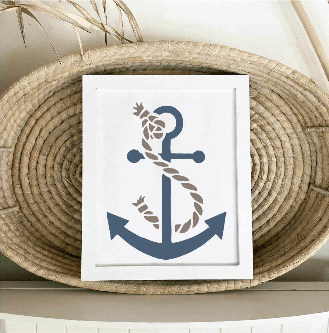 WallCutz  Anchor / Nautical Beach Stencil Stencil