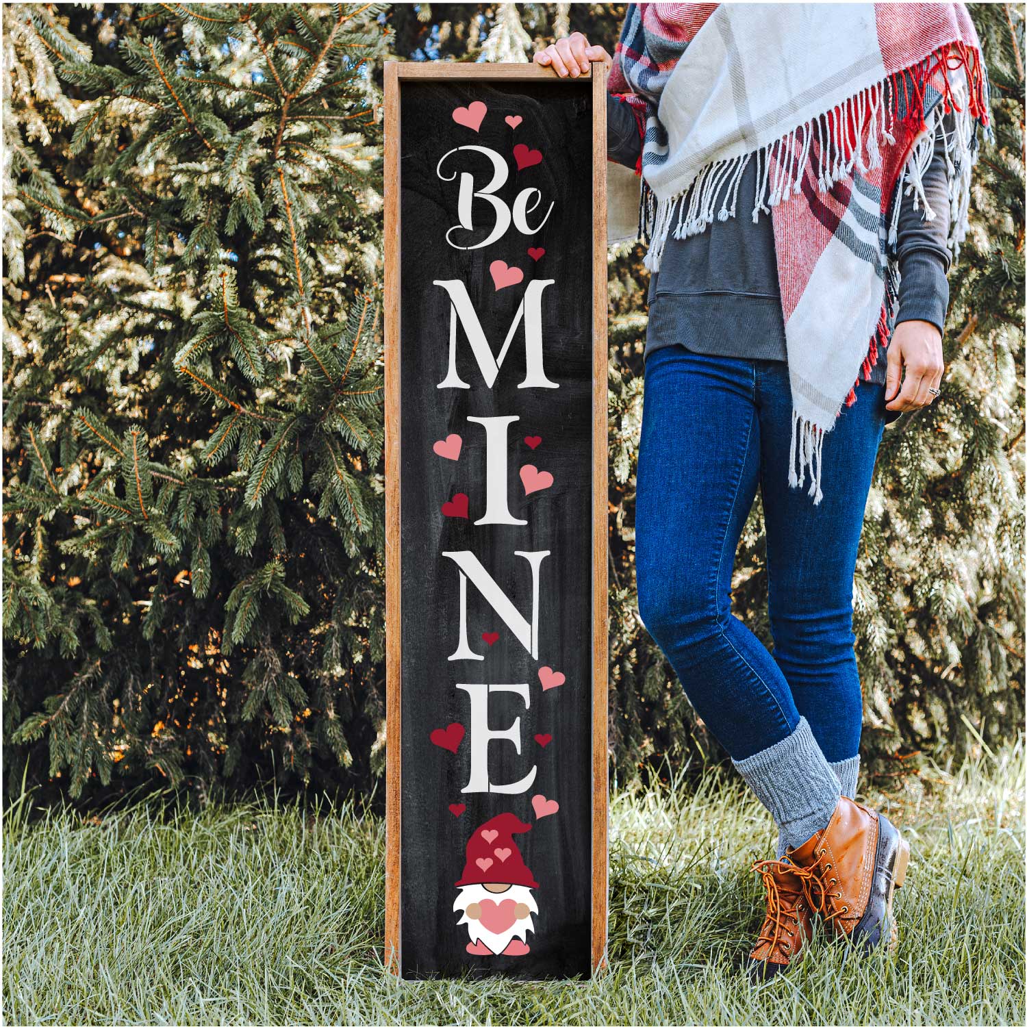 Valentine Gnome - Porch stencil