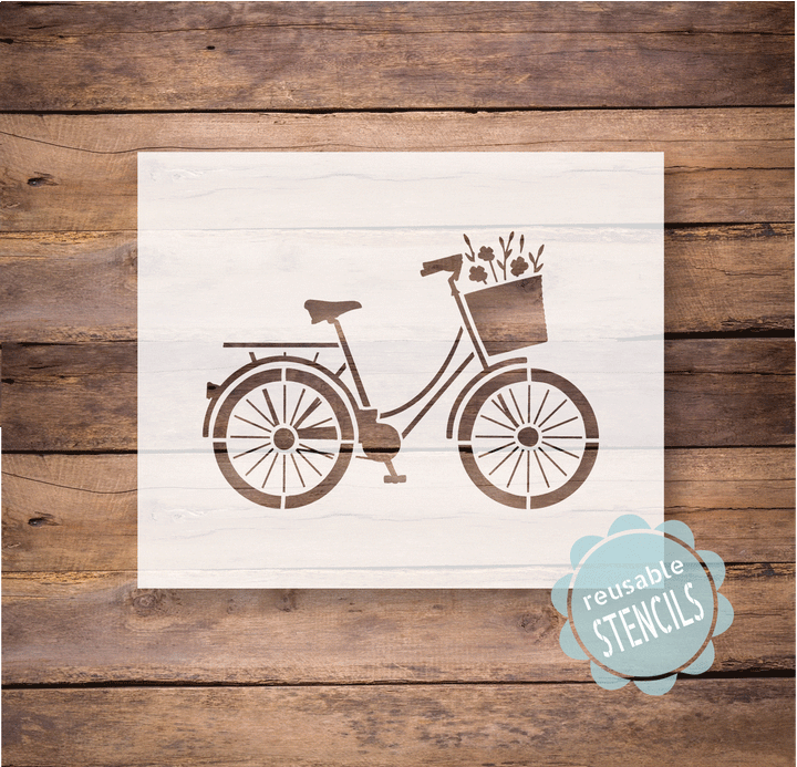 WallCutz  Bicycle - door mat stencil Stencil